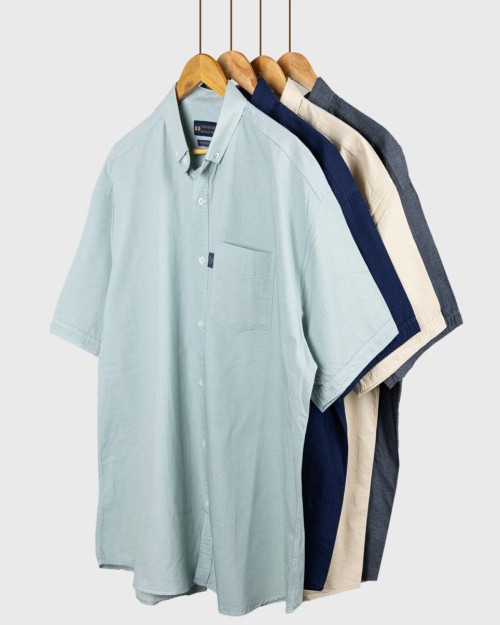  پیراهن آستین کوتاه سایز یزرگ کد 71698 