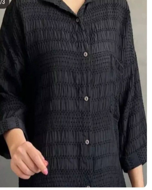  شومیز جلو دکمه تک جیب 