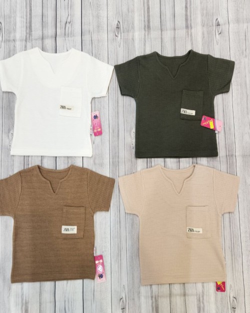  تیشرت یقه کوبایی کد2304/کد2305 