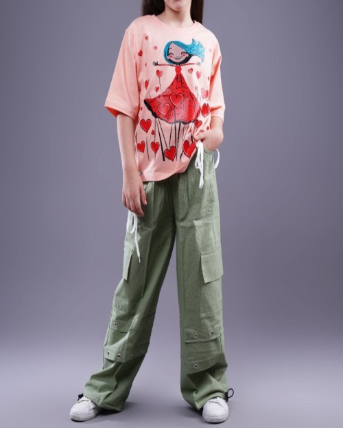  تیشرت و شلوار بگ‌ کارگو 