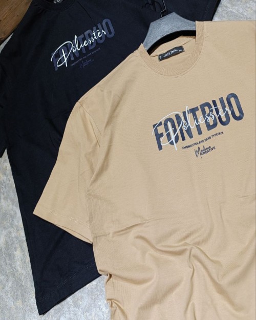  تیشرت یقه گرد FONT 