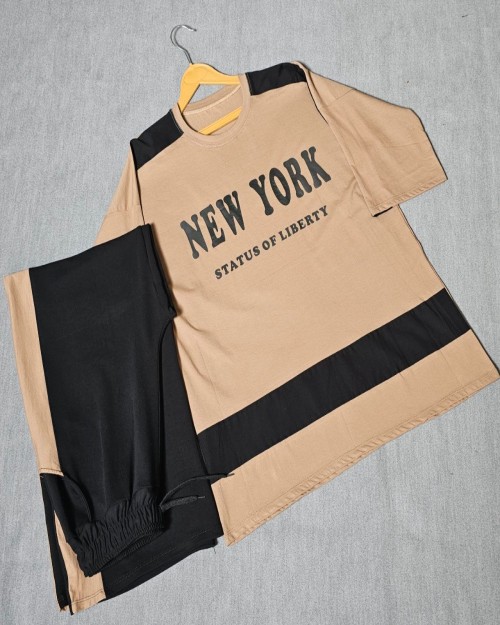  ست تیشرت لانگ شلوار بگ New York 