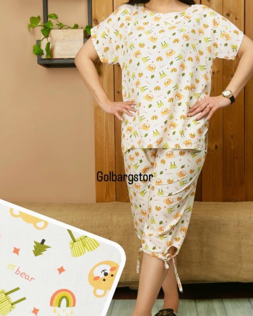  ست شلوار بمودا بندی 