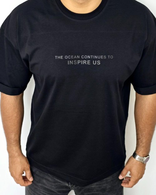  تیشرت پنبه کریستال گرم بالا نخ ۲۶ درجه یک قواره باکسی آستین پاکتی 