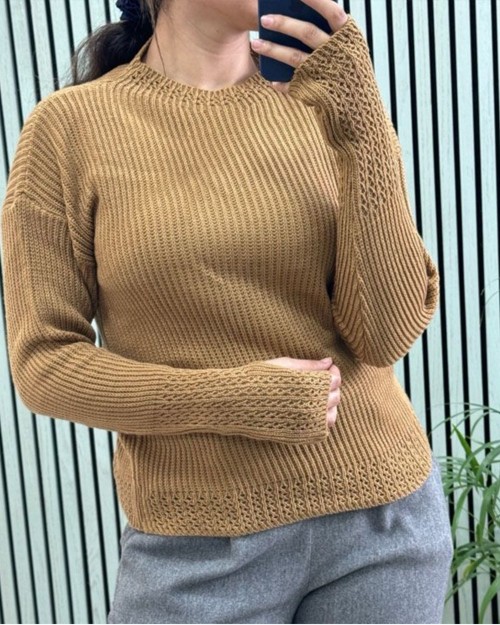  بلوز بافت فینگر دار 