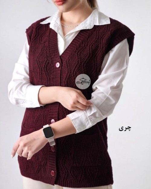  ژیله بافت آبشاری دو جیب کد3031 مشخصات