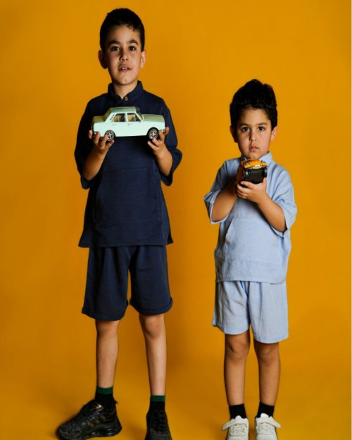  ست پسرانه تیشرت و شلوارک کد 10517 