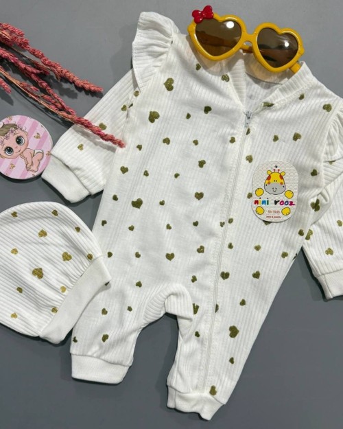  سرهمی زیپی قلب سفید مشخصات