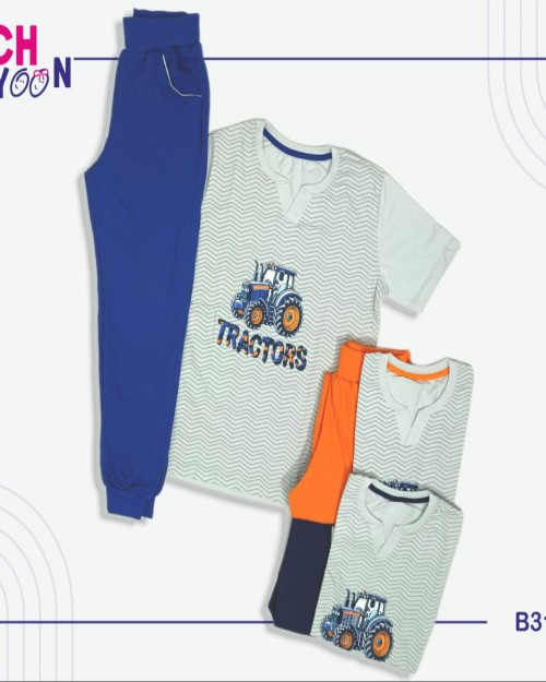  ست پسرانه تیشرت و شلوار طرح تراکتور 